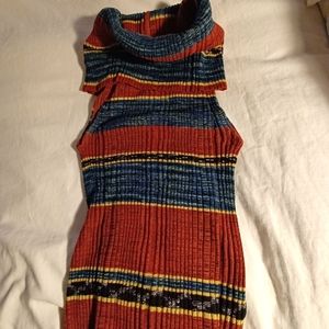 Free People sleeveless cowl neck turtleneck size medium M